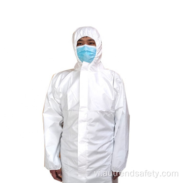 Bảo vệ cơ thể Hóa chất dùng một lần Coverall Bảo vệ phù hợp